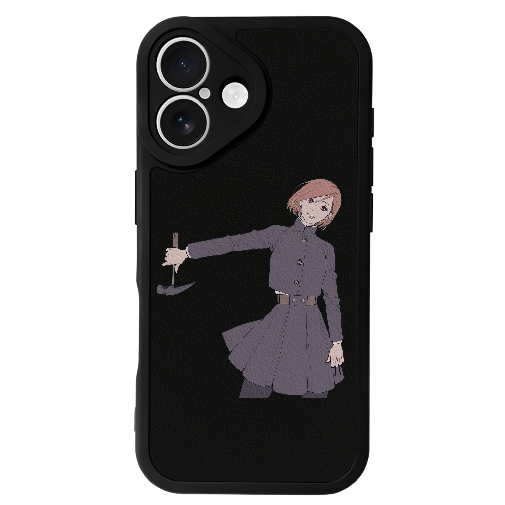（画像用） 呪術廻戦 Jujutsu Kaisen 【iPhone 16シリーズ対応】シリコンスマホケース（レザー調） 材質：シリコン
